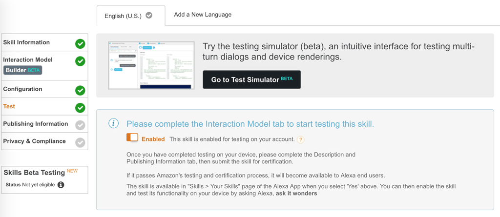 Enable Test